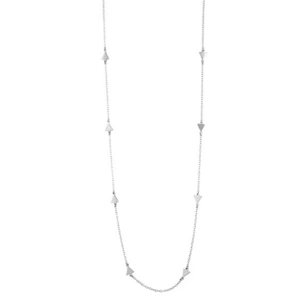 Triangle charms necklace  Triangle charm choker  Minimalist necklace
